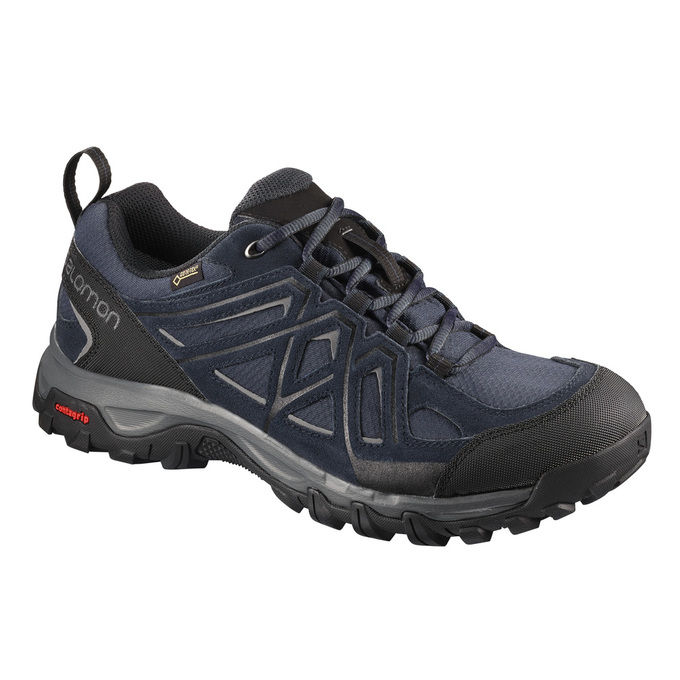 Buty Trekkingowe Męskie Salomon EVASION 2 GTX® - Granatowe / Czarne - Polska (469-MFTDGB)